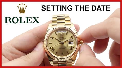 how do you change the date on a rolex